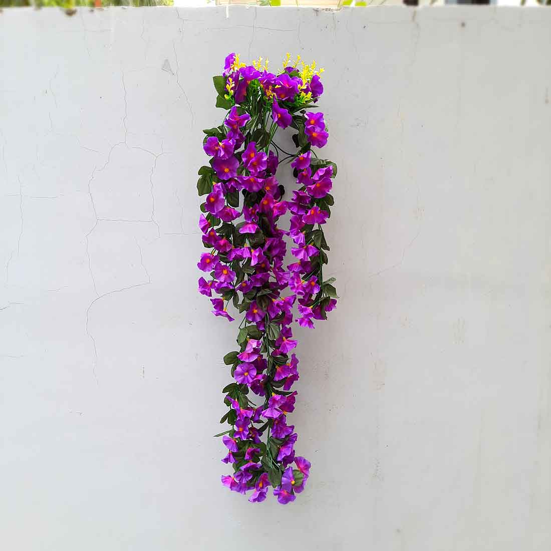 Artificial Wall Hanging Plants- Apkamart #color_Dark Purple