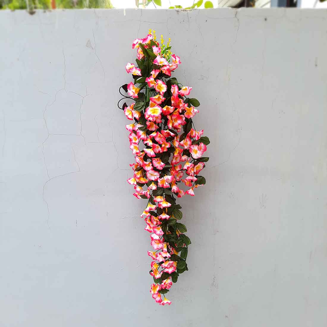 Artificial Wall Hanging Plants- Apkamart #color_Pink