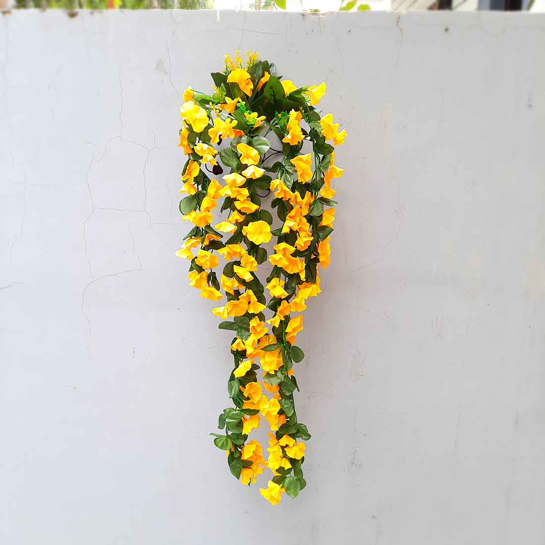 Artificial Wall Hanging Plants- Apkamart #color_Yellow