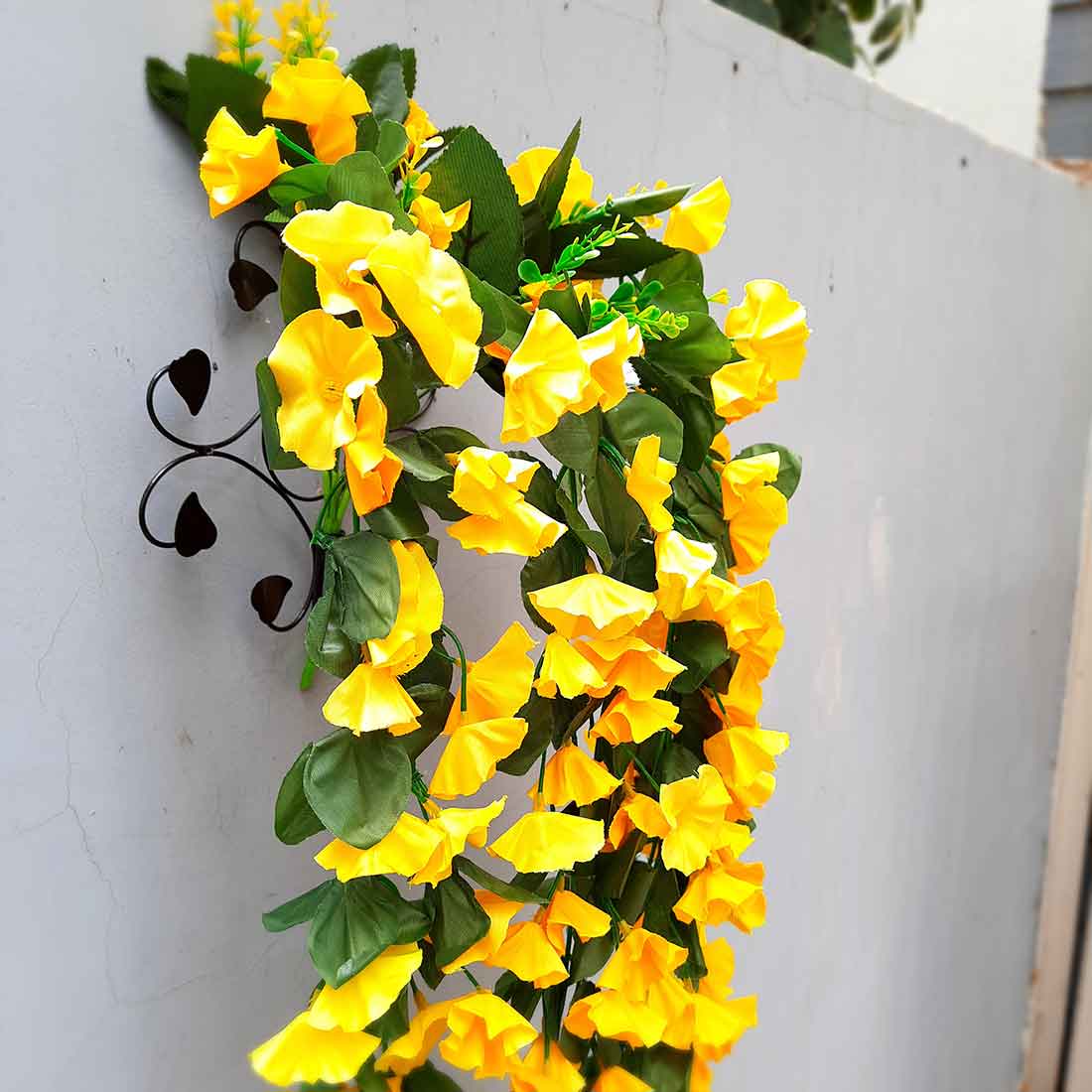 Artificial Wall Hanging Plants- Apkamart #color_Yellow