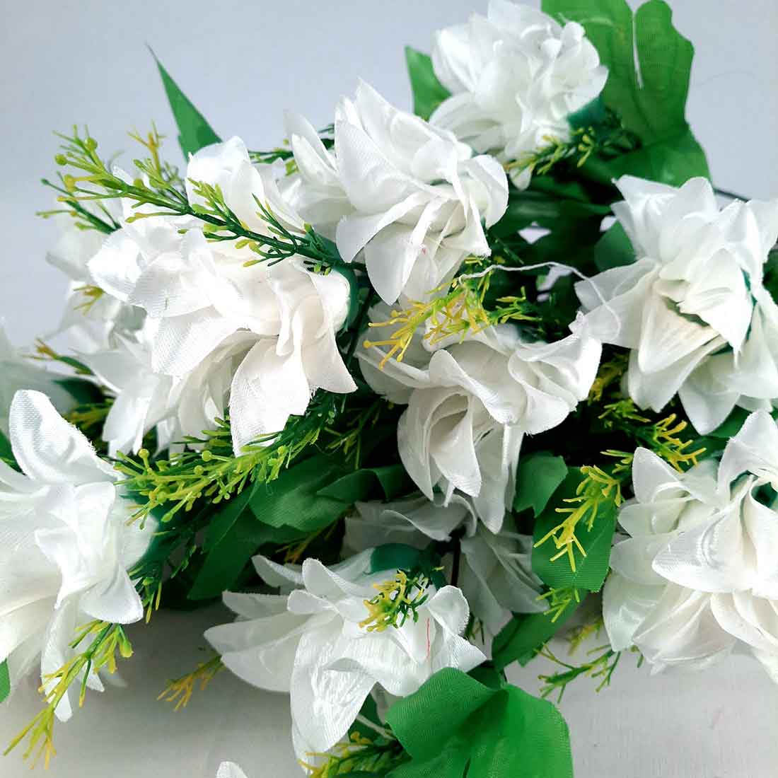 Artificial Flowers Bunch- Apkamart #color_White -2