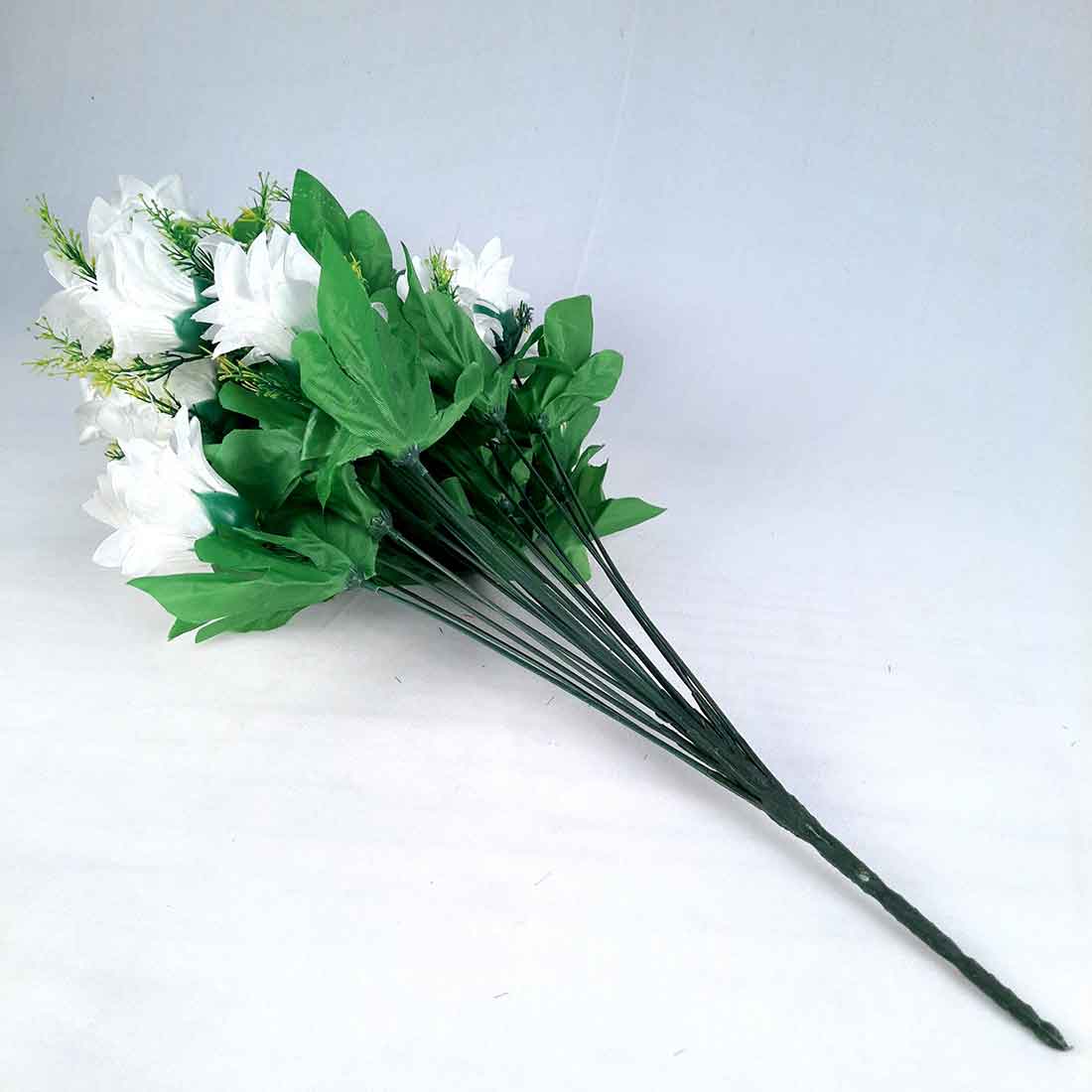 Artificial Flowers Bunch- Apkamart #color_White -2