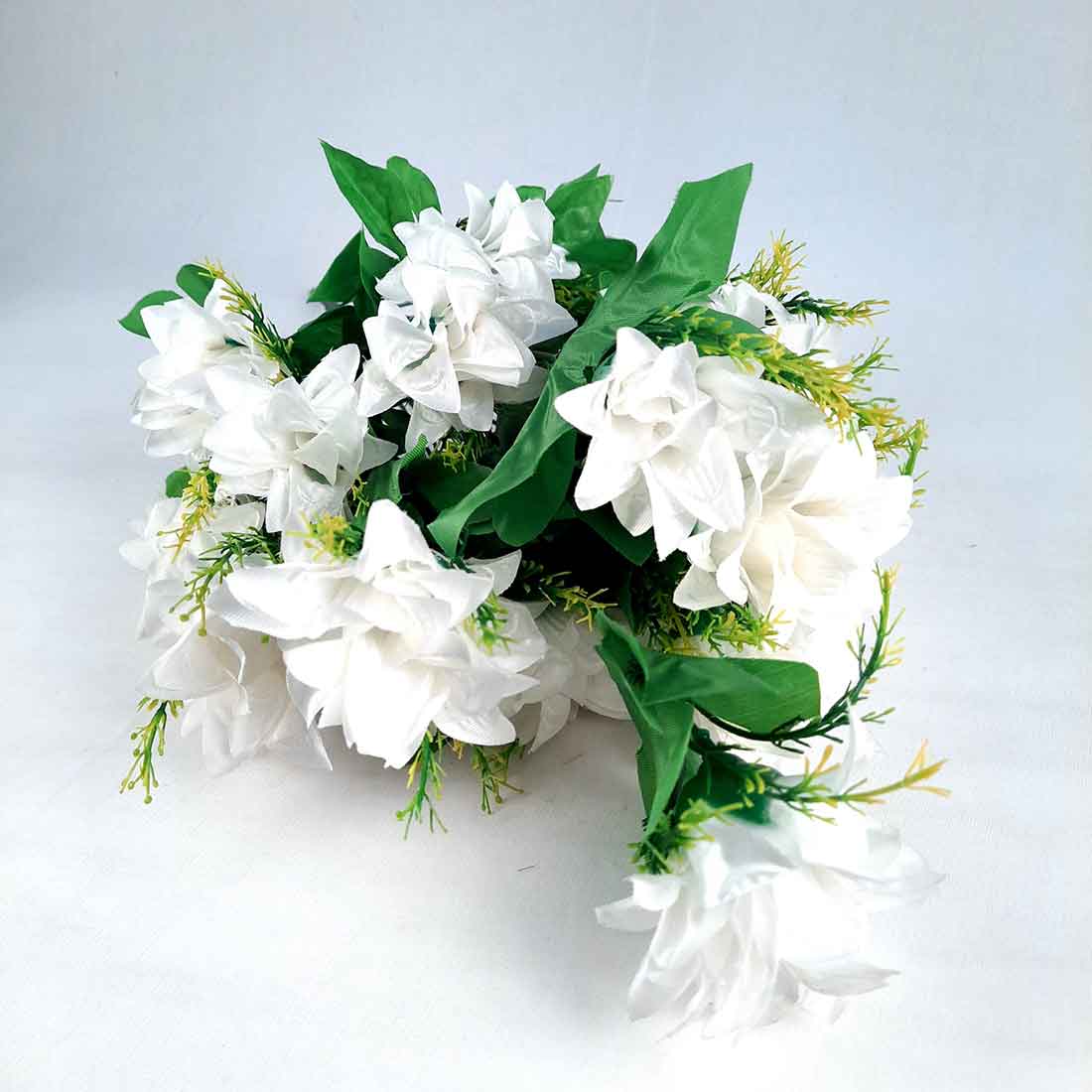 Artificial Flowers Bunch- Apkamart #color_White -2
