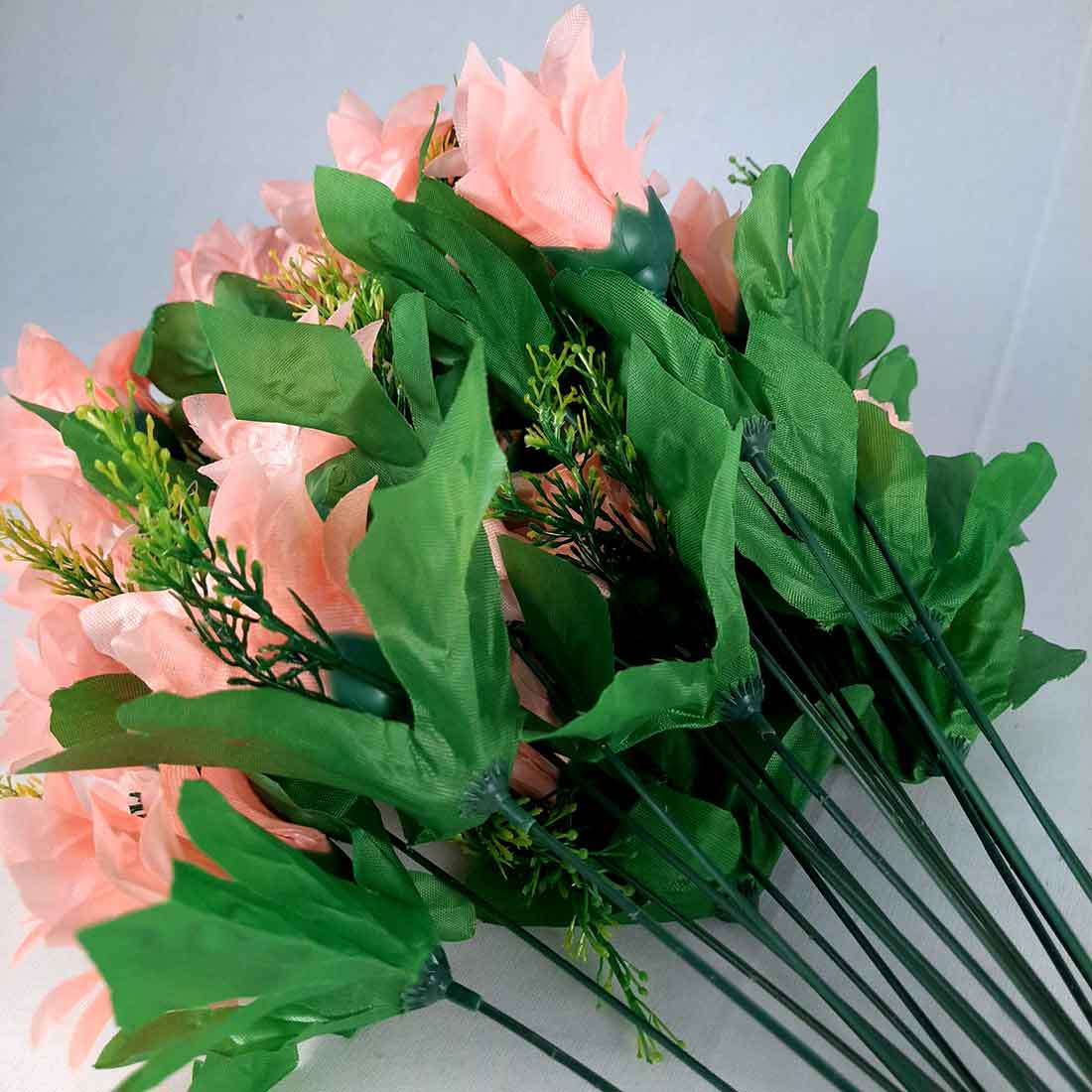 Artificial Flowers Bunch- Apkamart #color_Peach
