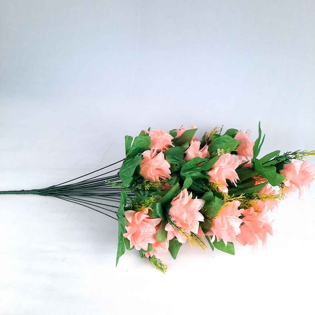 Artificial Flowers Bunch- Apkamart #color_Peach