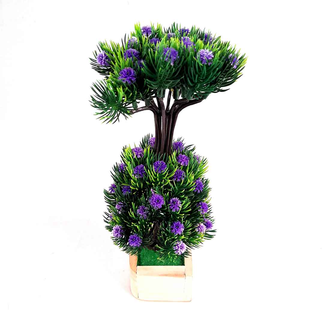Artificial Plant with Pot- Apkamart #color_Purple