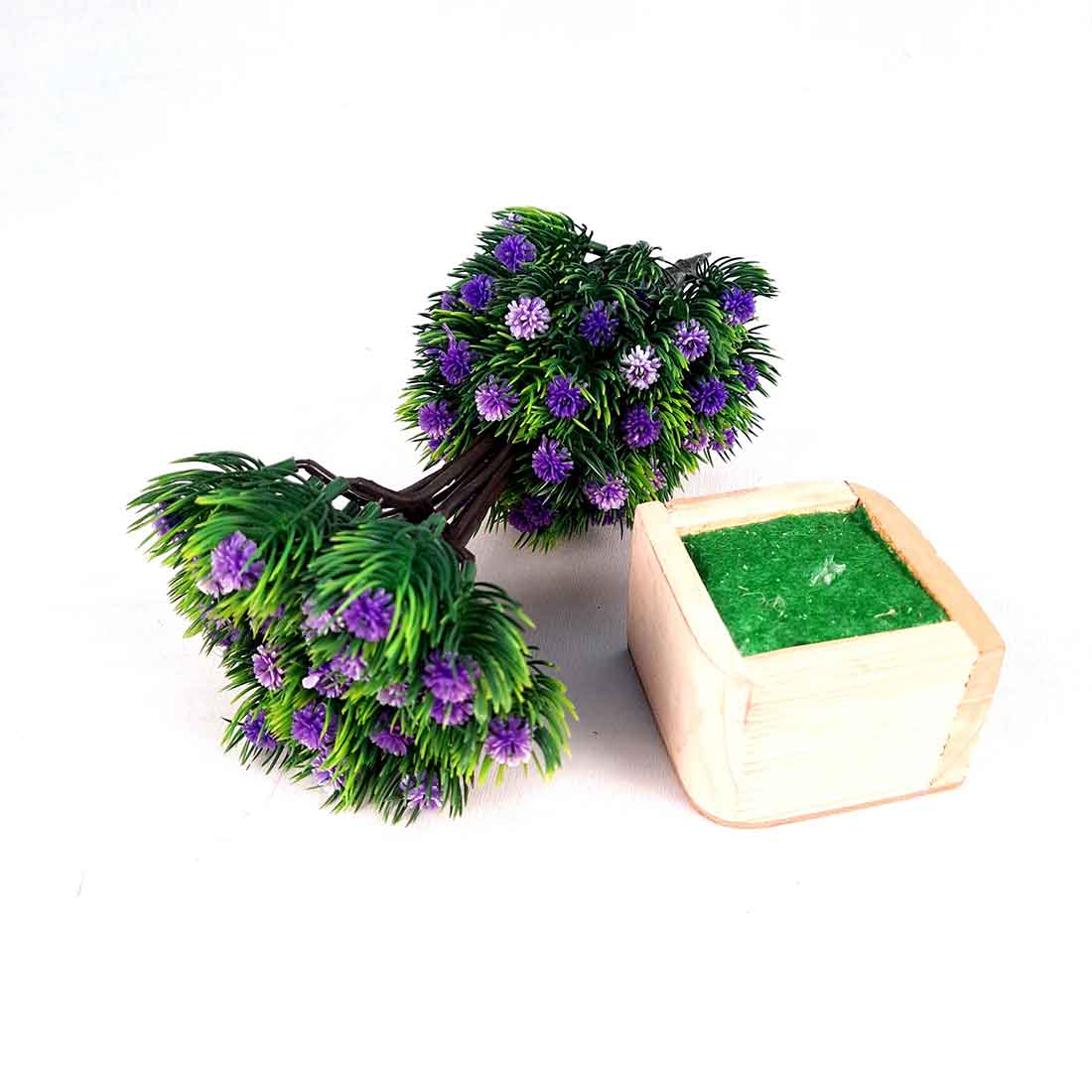 Artificial Plant with Pot- Apkamart #color_Purple