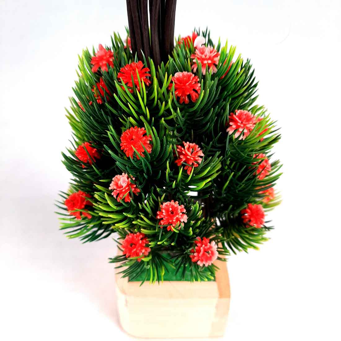 Artificial Plant with Pot- Apkamart #color_Dark Pink