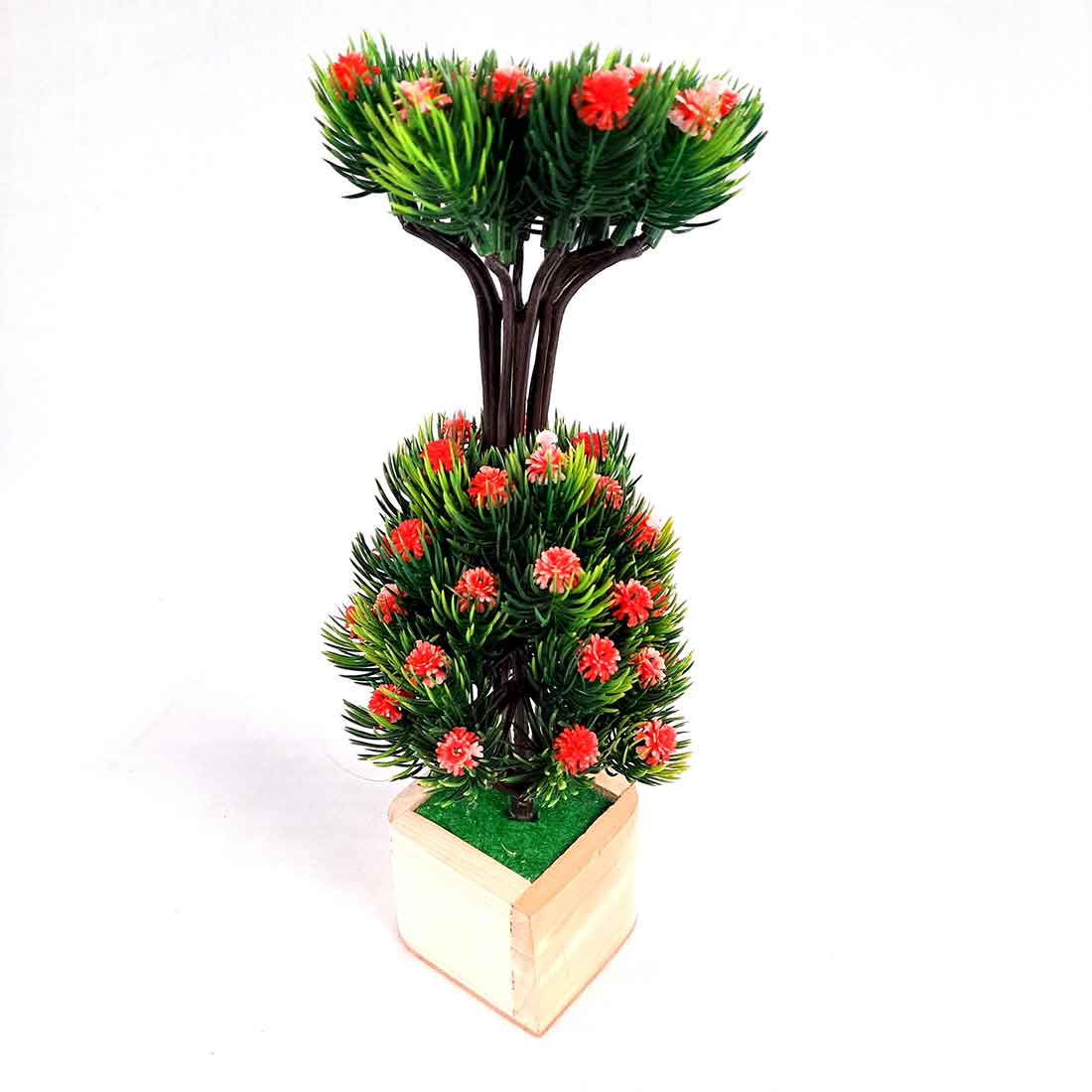 Artificial Plant with Pot- Apkamart #color_Dark Pink