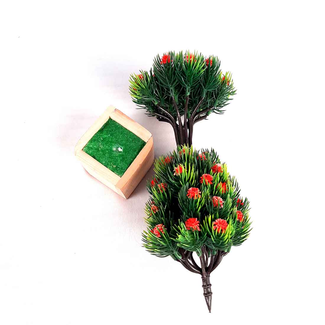 Artificial Plant with Pot- Apkamart #color_Dark Pink