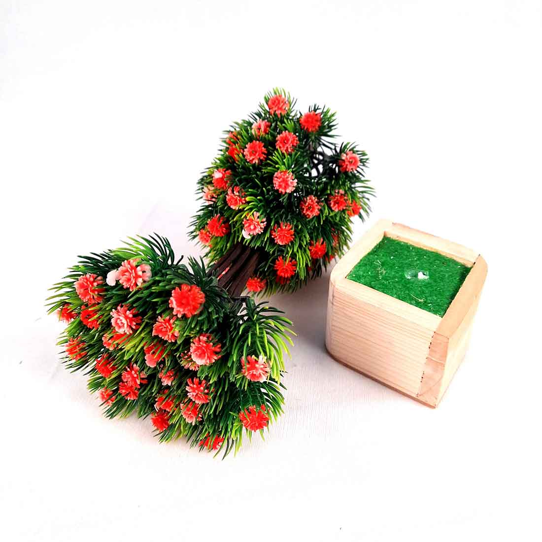 Artificial Plant with Pot- Apkamart #color_Dark Pink