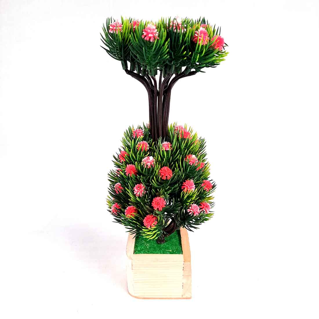 Artificial Plant with Pot- Apkamart #color_Pink