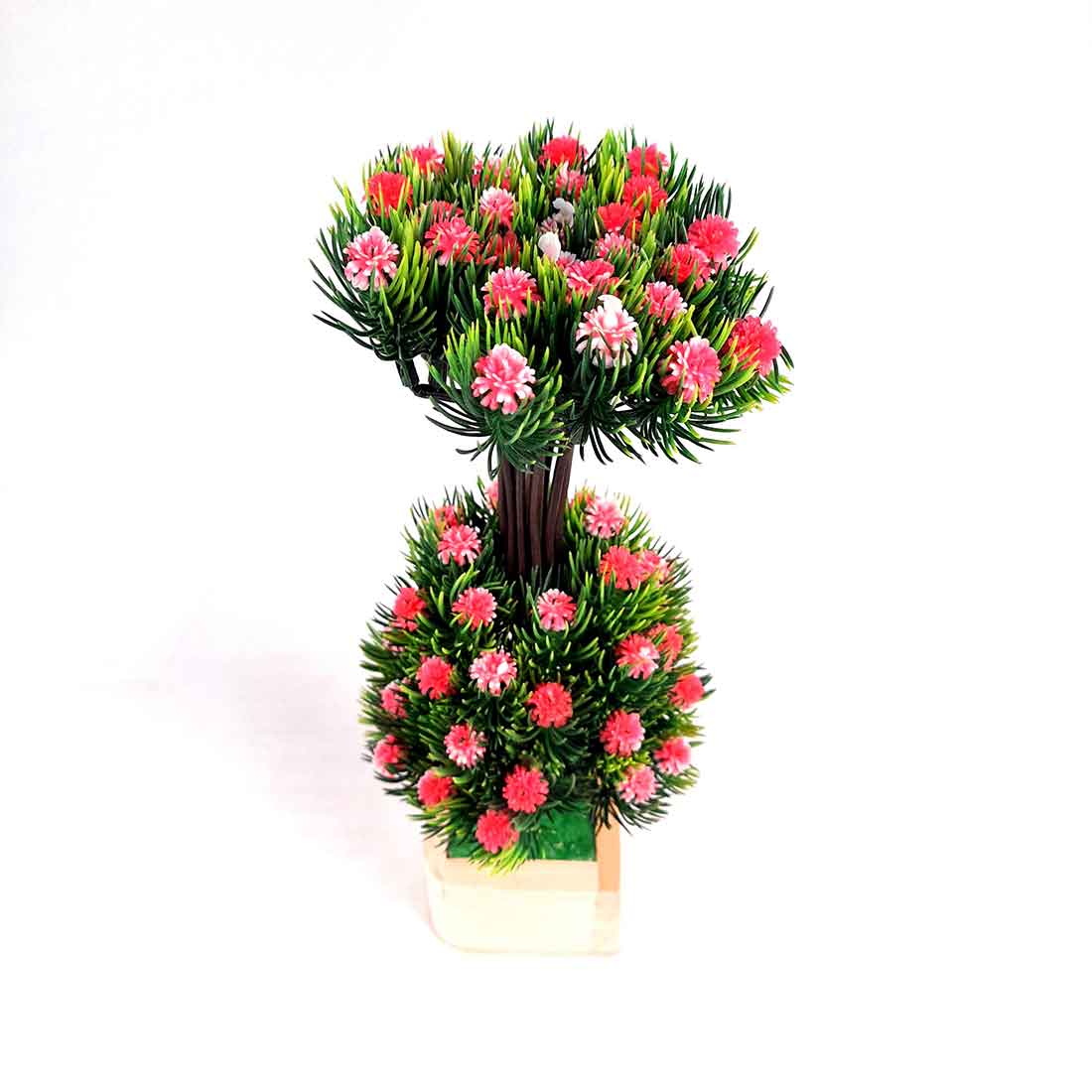 Artificial Plant with Pot- Apkamart #color_Pink