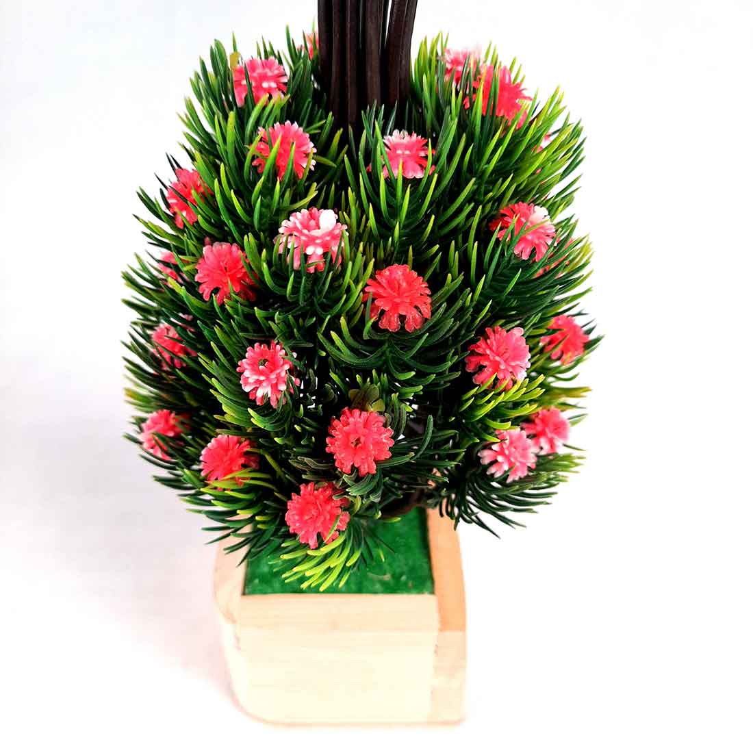 Artificial Plant with Pot- Apkamart #color_Pink