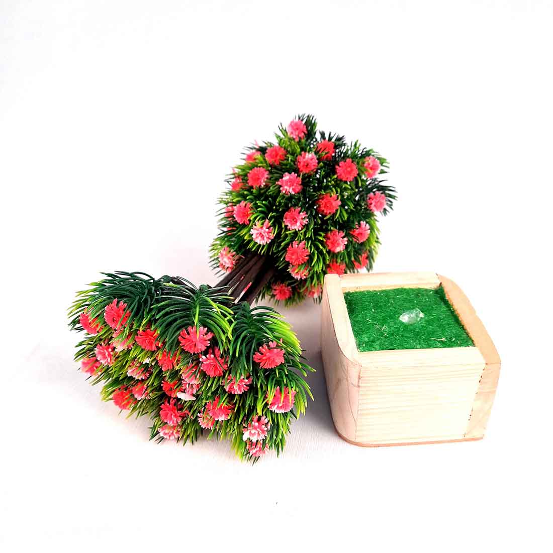 Artificial Plant with Pot- Apkamart #color_Pink