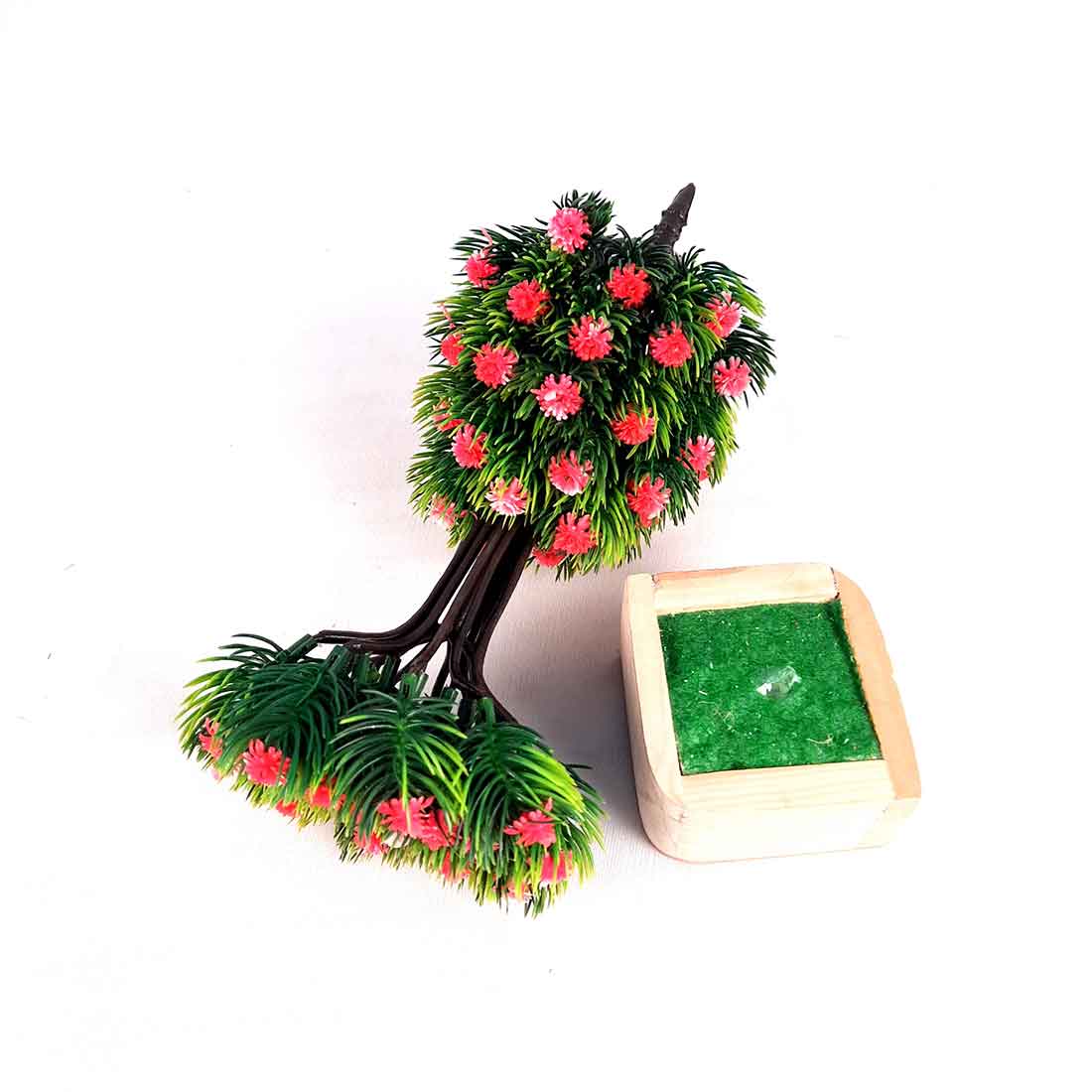 Artificial Plant with Pot- Apkamart #color_Pink