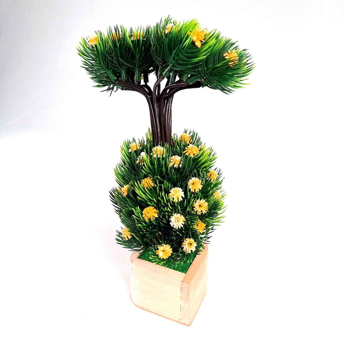 Artificial Plant with Pot- Apkamart #color_Yellow