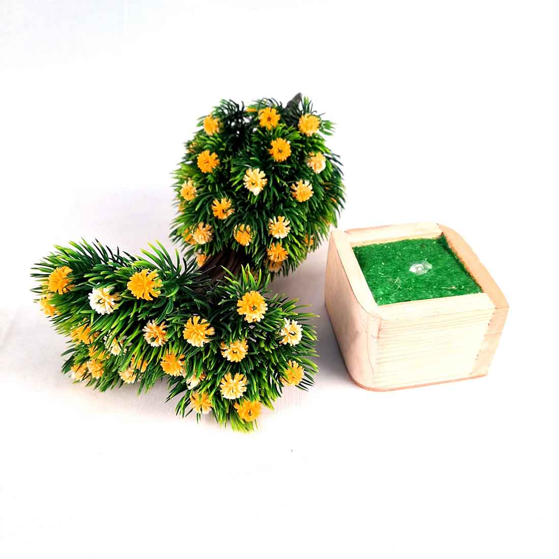 Artificial Plant with Pot- Apkamart #color_Yellow