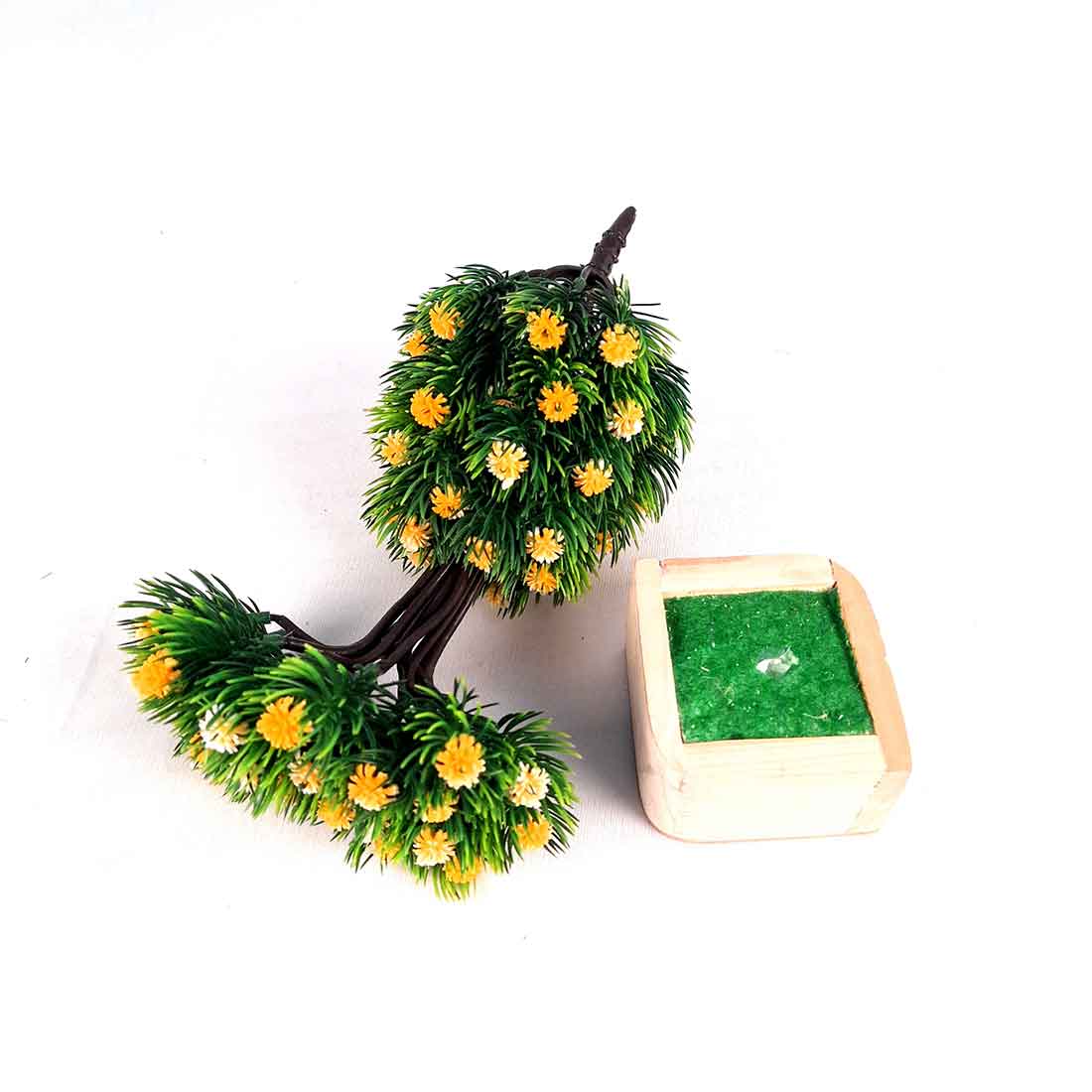 Artificial Plant with Pot- Apkamart #color_Yellow