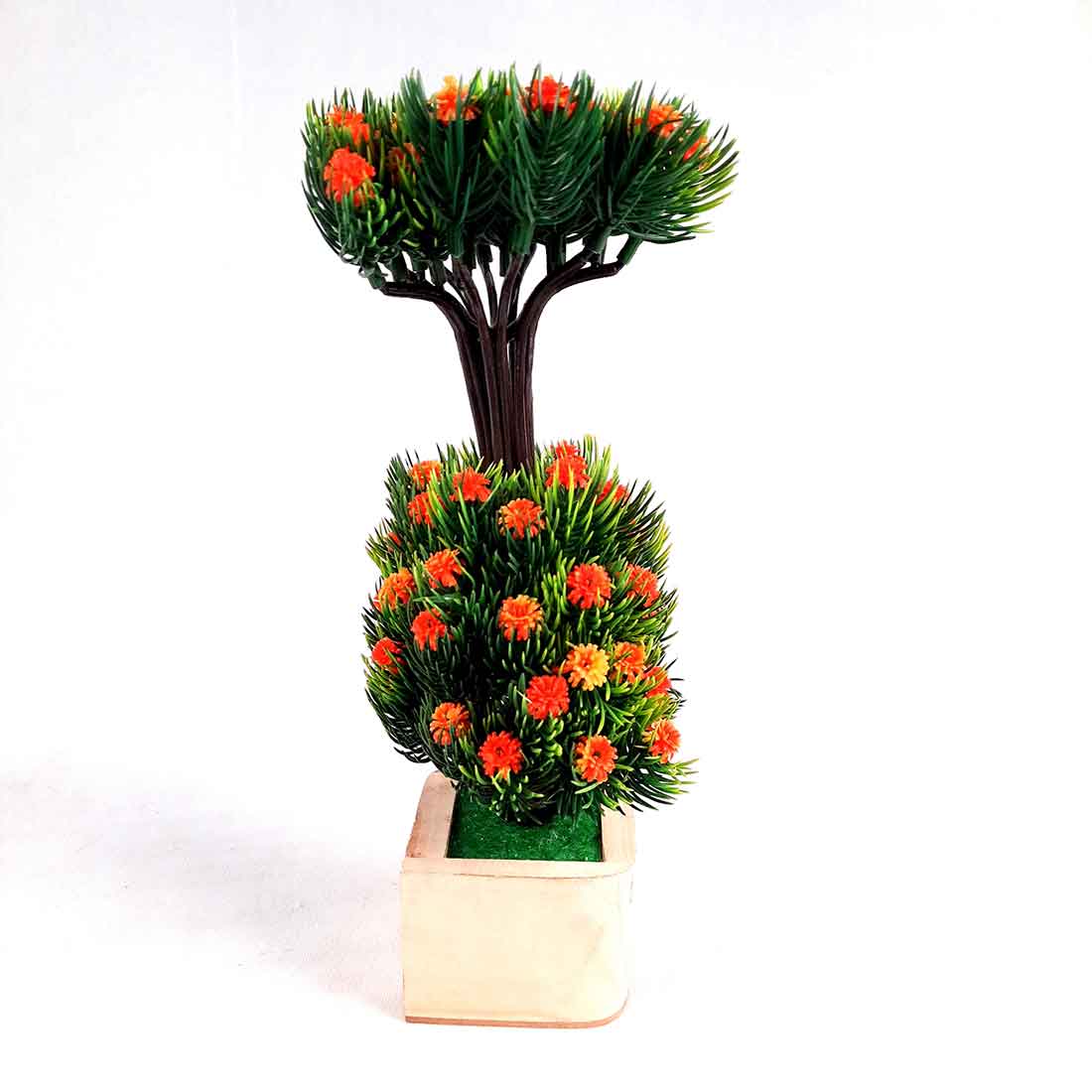 Artificial Plant with Pot- Apkamart #color_Orange