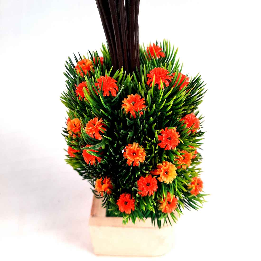 Artificial Plant with Pot- Apkamart #color_Orange