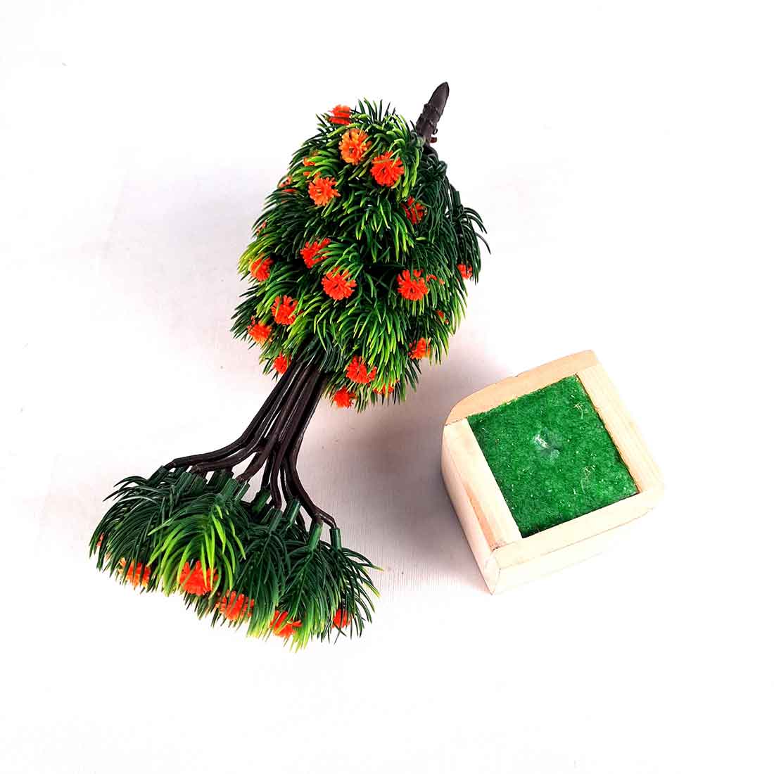 Artificial Plant with Pot- Apkamart #color_Orange