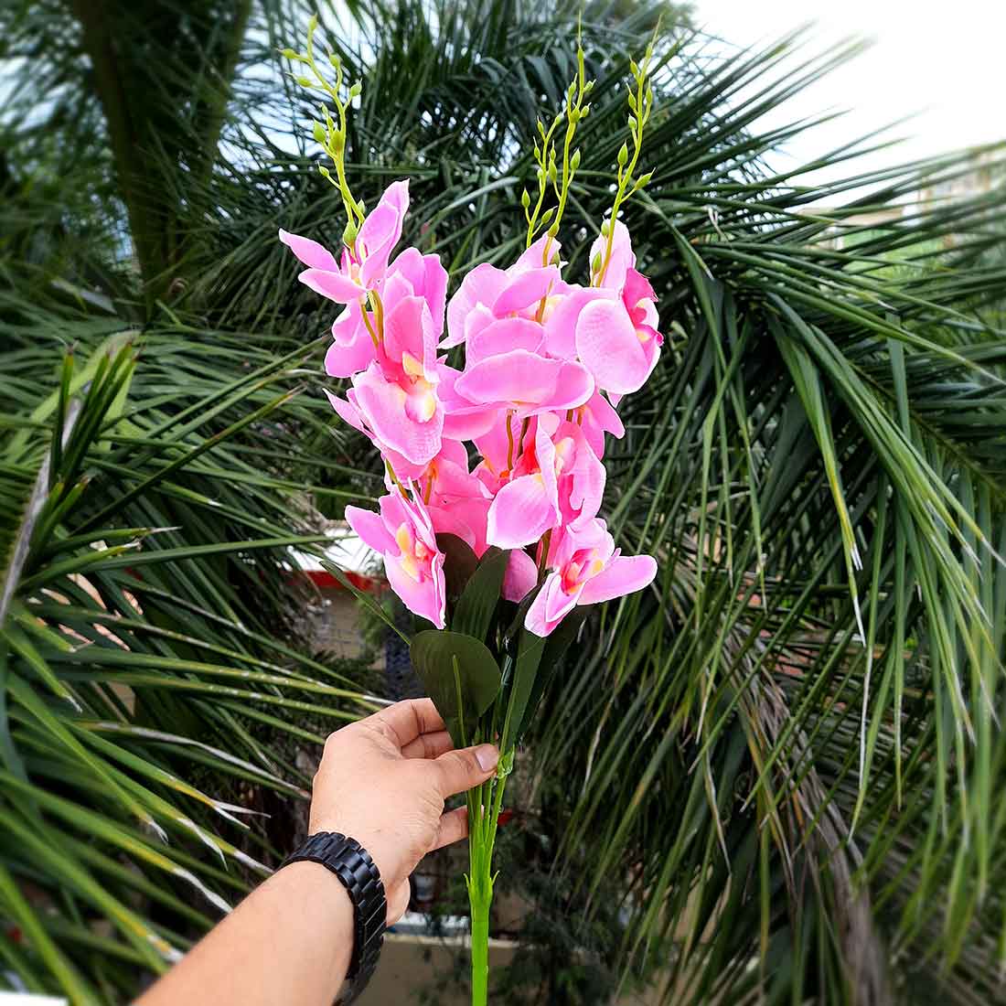 Artificial Flowers Bunch- Apkamart #color_Light Pink