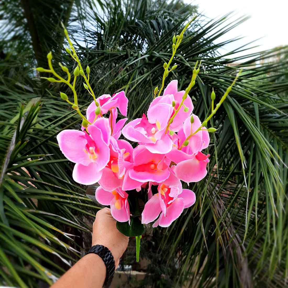 Artificial Flowers Bunch- Apkamart #color_Light Pink