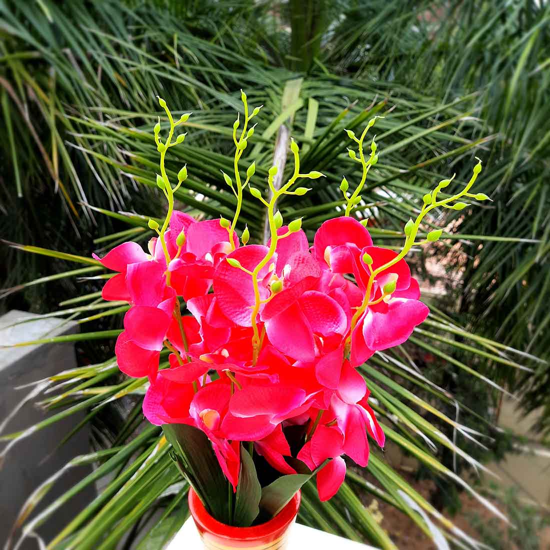 Artificial Flowers Bunch- Apkamart #color_Pink