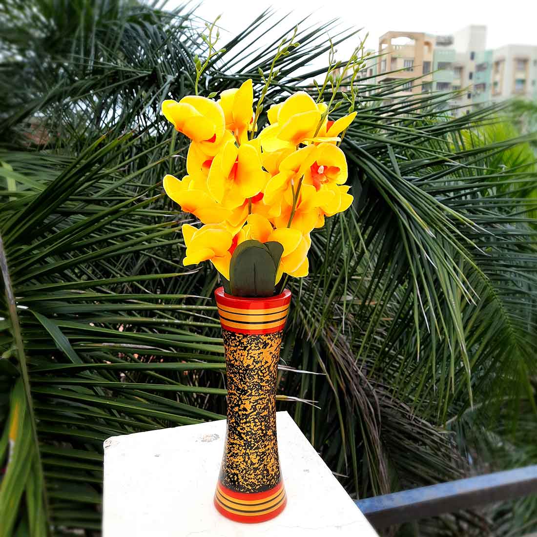 Artificial Flowers Bunch- Apkamart #color_Yellow