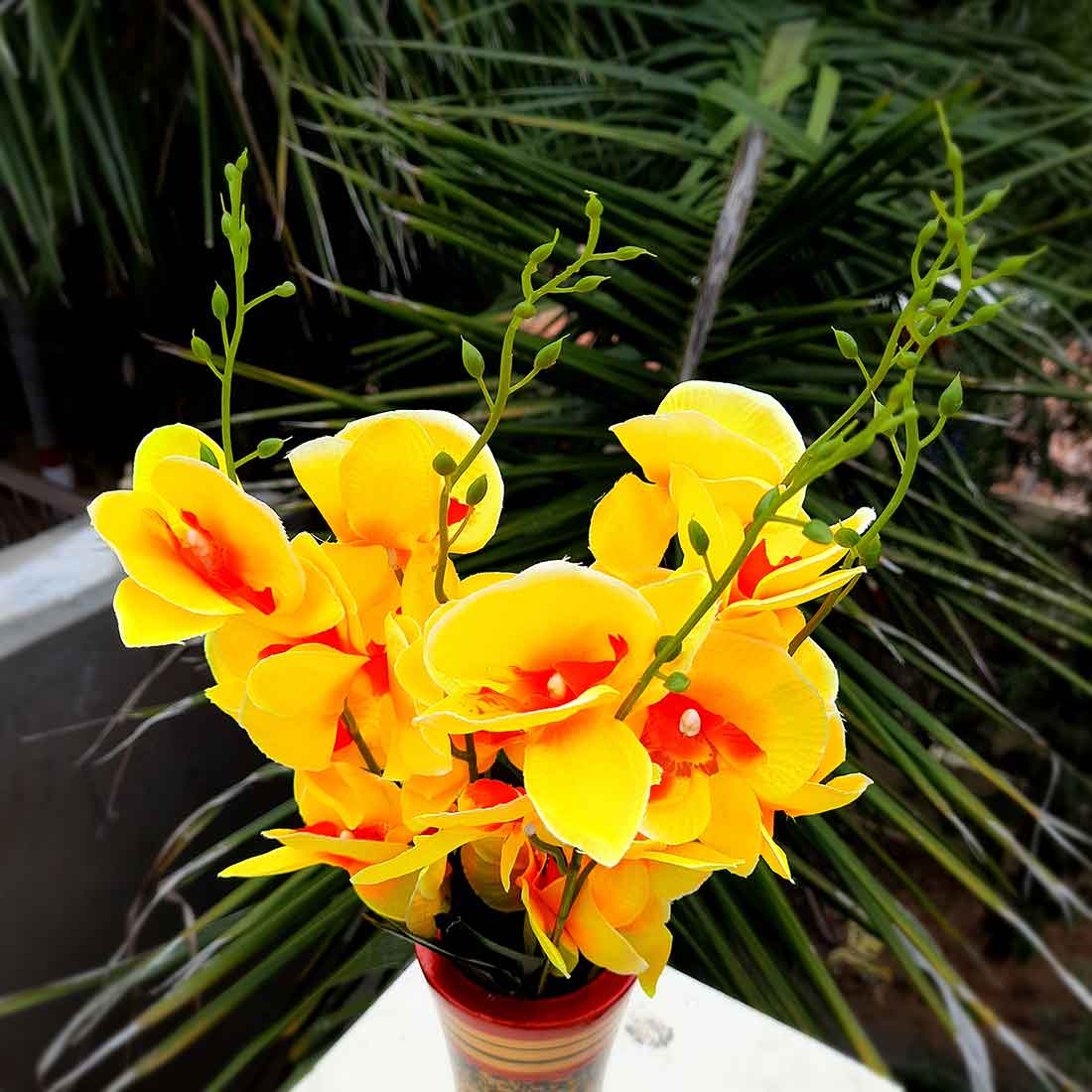 Artificial Flowers Bunch- Apkamart #color_Yellow