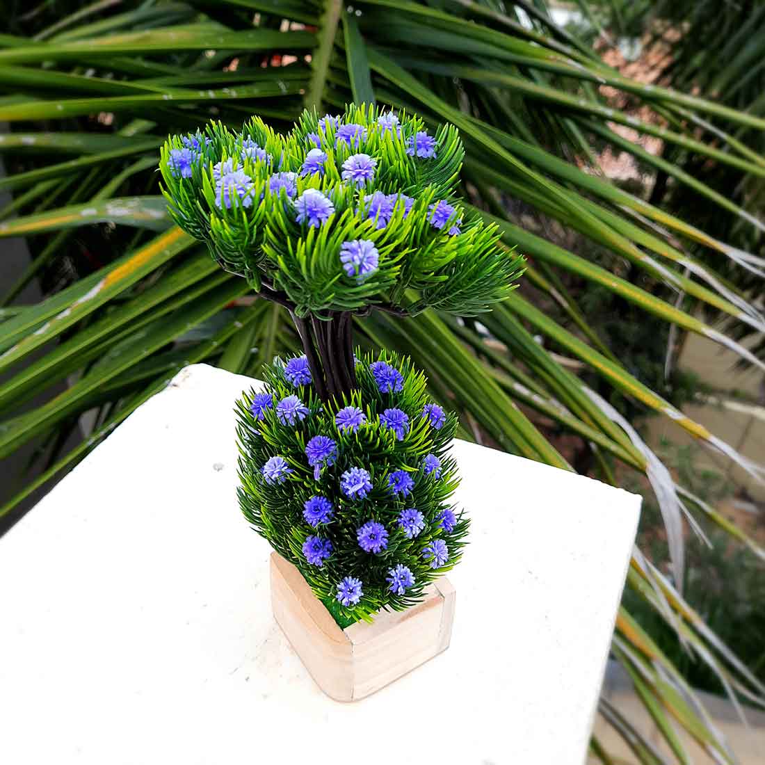 Artificial Plant with Pot- Apkamart #color_Purple