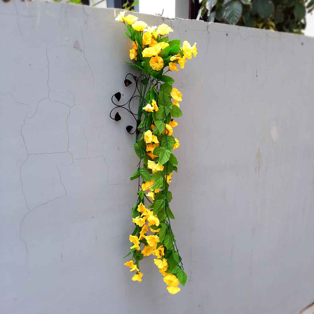 Artificial Wall Hanging Plants- Apkamart #color_Yellow