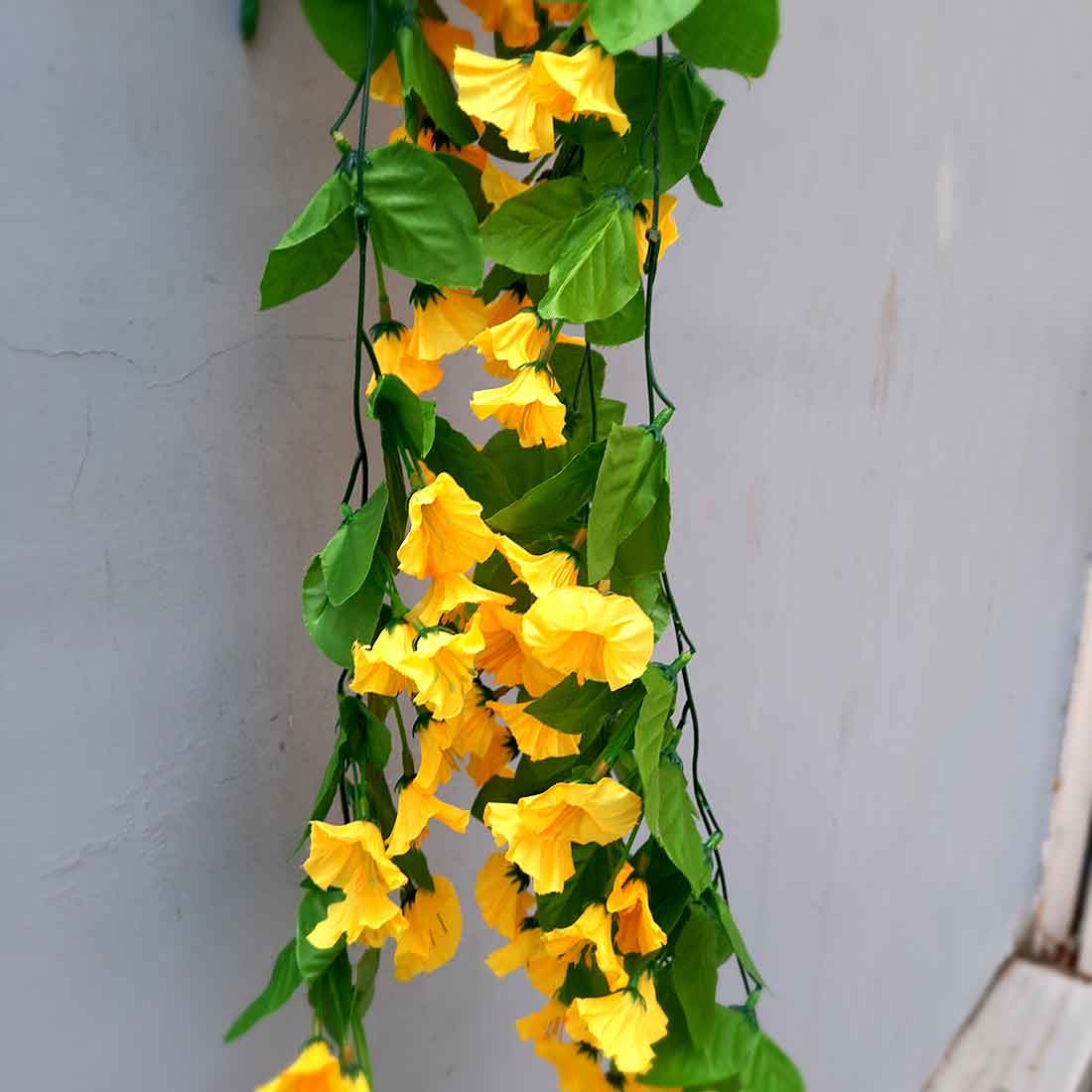 Artificial Wall Hanging Plants- Apkamart #color_Yellow