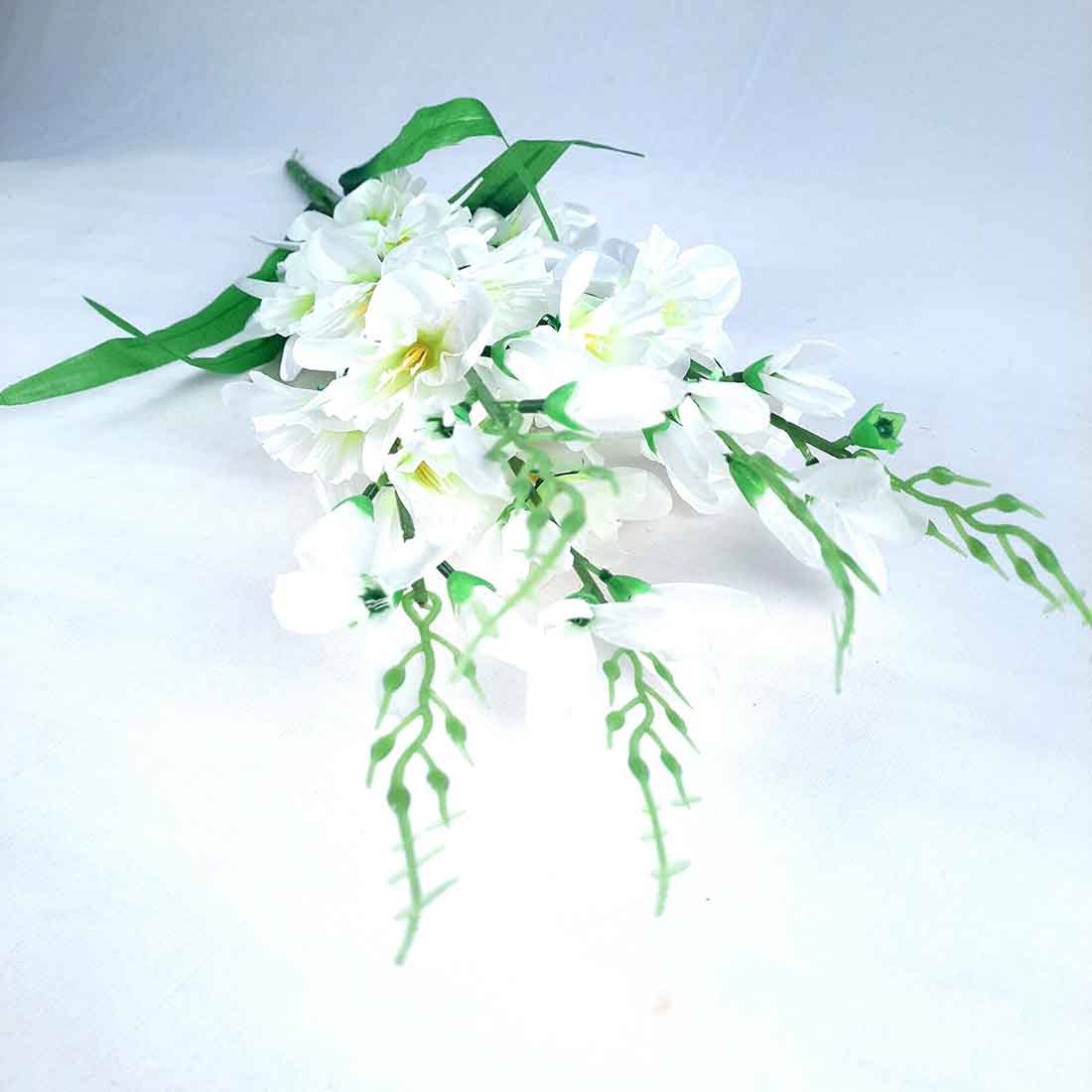 Artificial Flower Bouquet- Apkamart #color_White