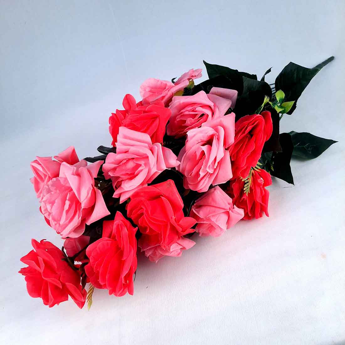 Artificial Flowers Bunch- Apkamart #color_Red & Pink