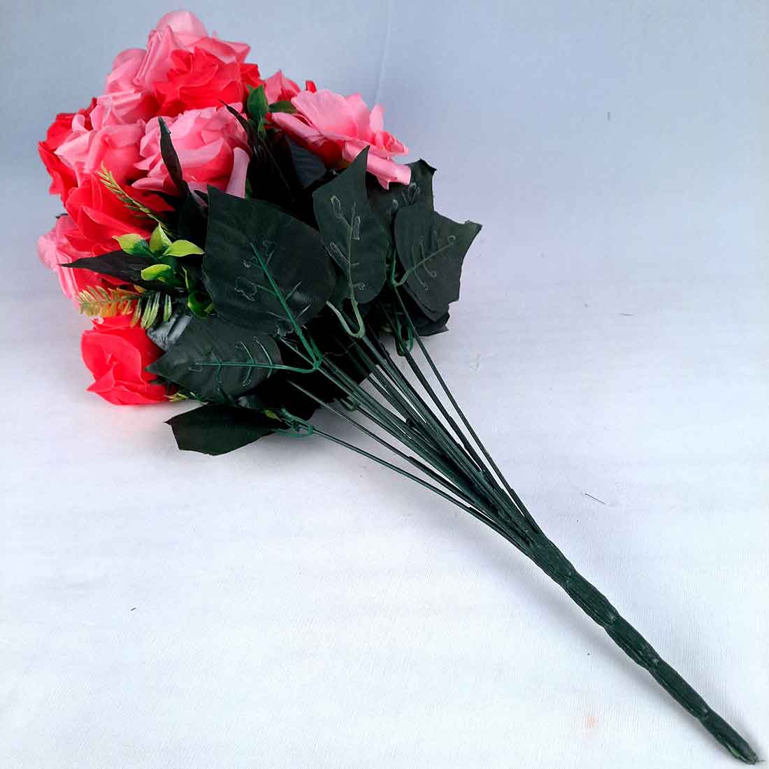 Artificial Flowers Bunch- Apkamart #color_Red & Pink