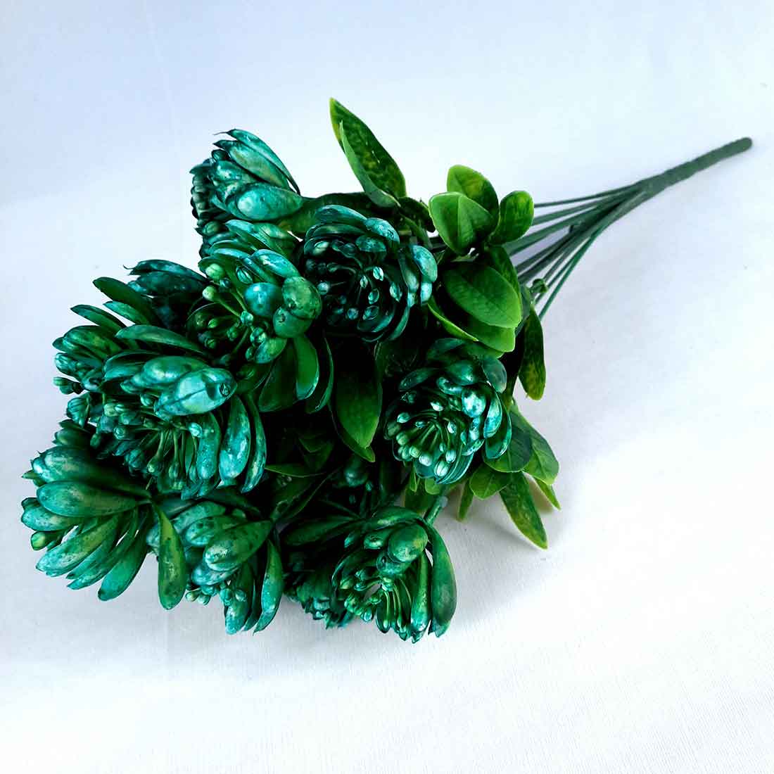 Artificial Flowers Bunch- Apkamart #color_Green