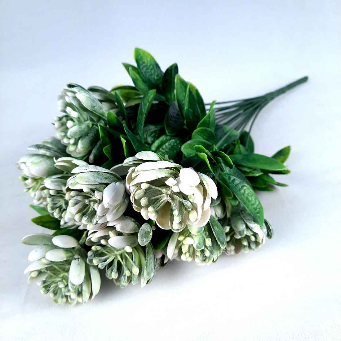 Artificial Flowers Bunch- Apkamart #color_White