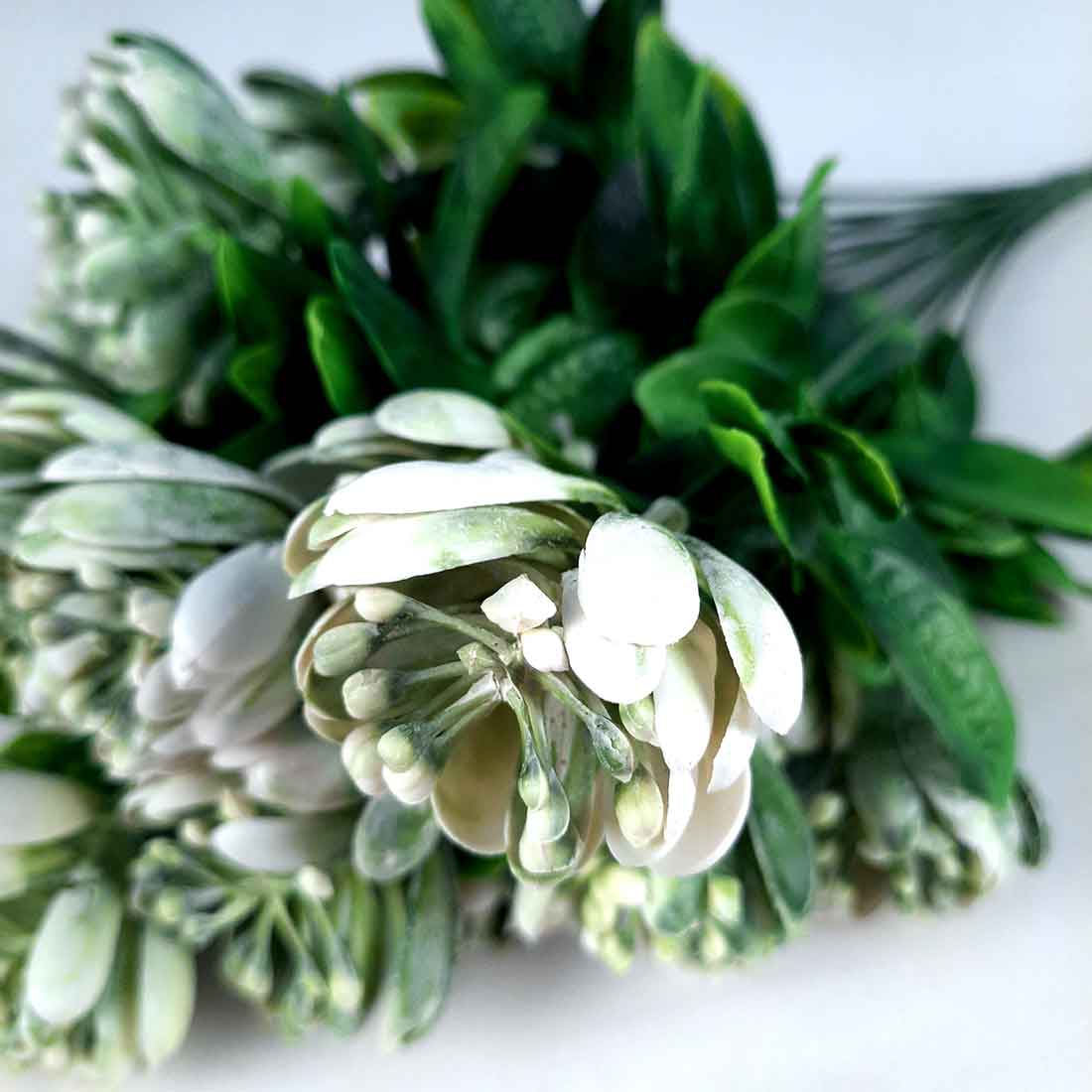 Artificial Flowers Bunch- Apkamart #color_White