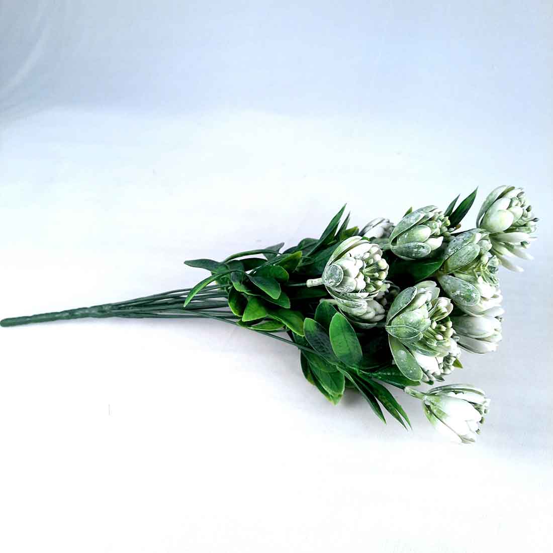 Artificial Flowers Bunch- Apkamart #color_White