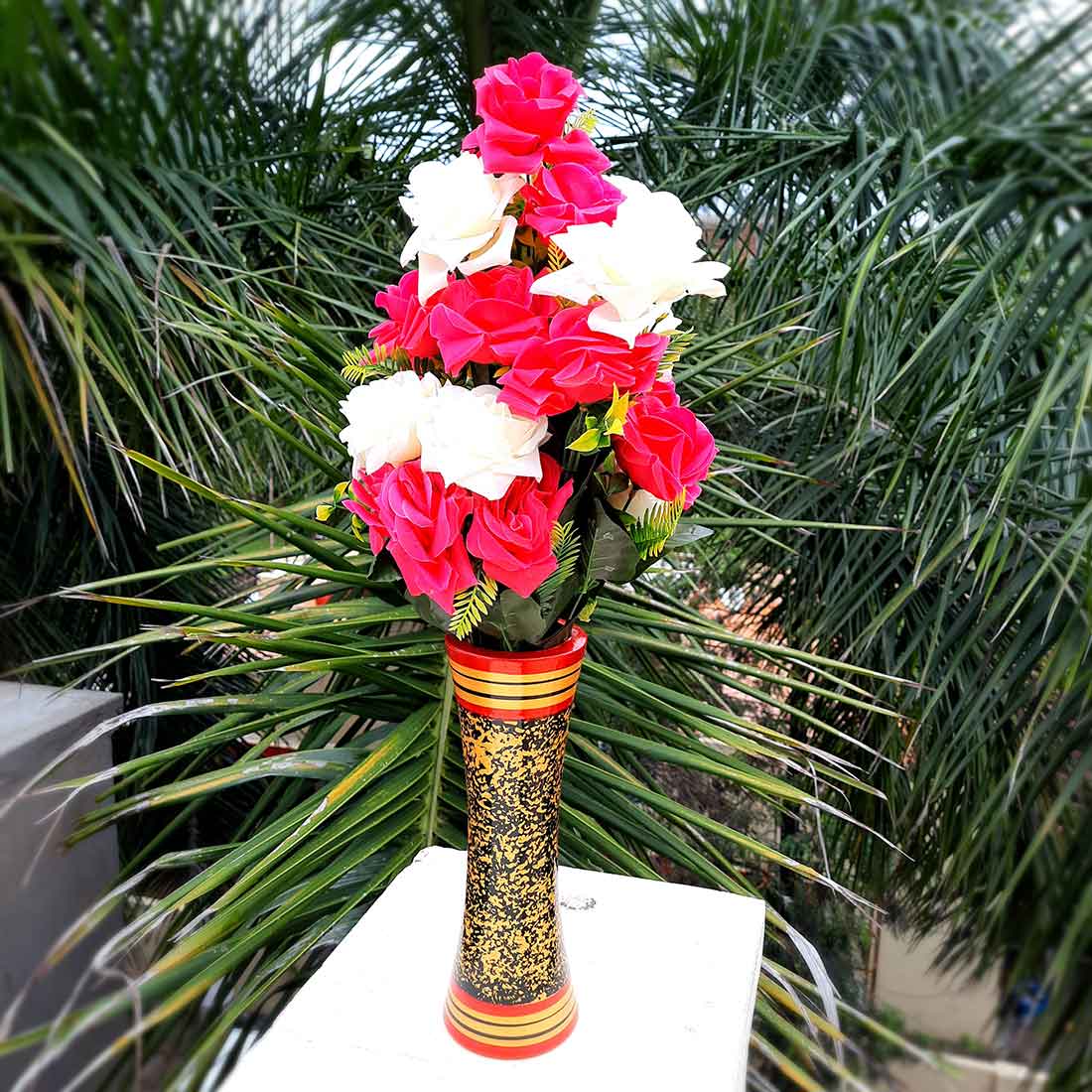 Artificial Flowers Bunch- Apkamart #color_Pink