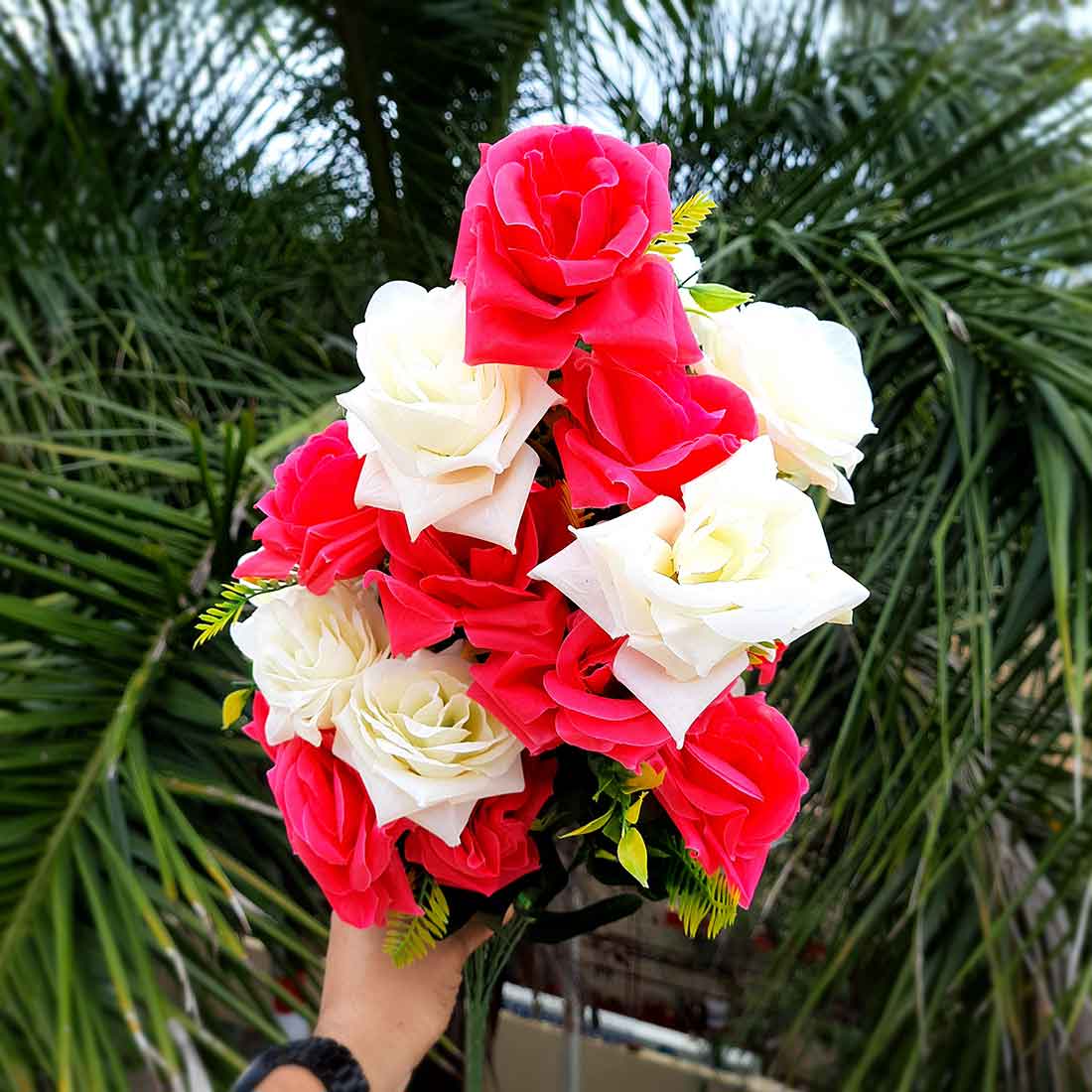 Artificial Flowers Bunch- Apkamart #color_Pink