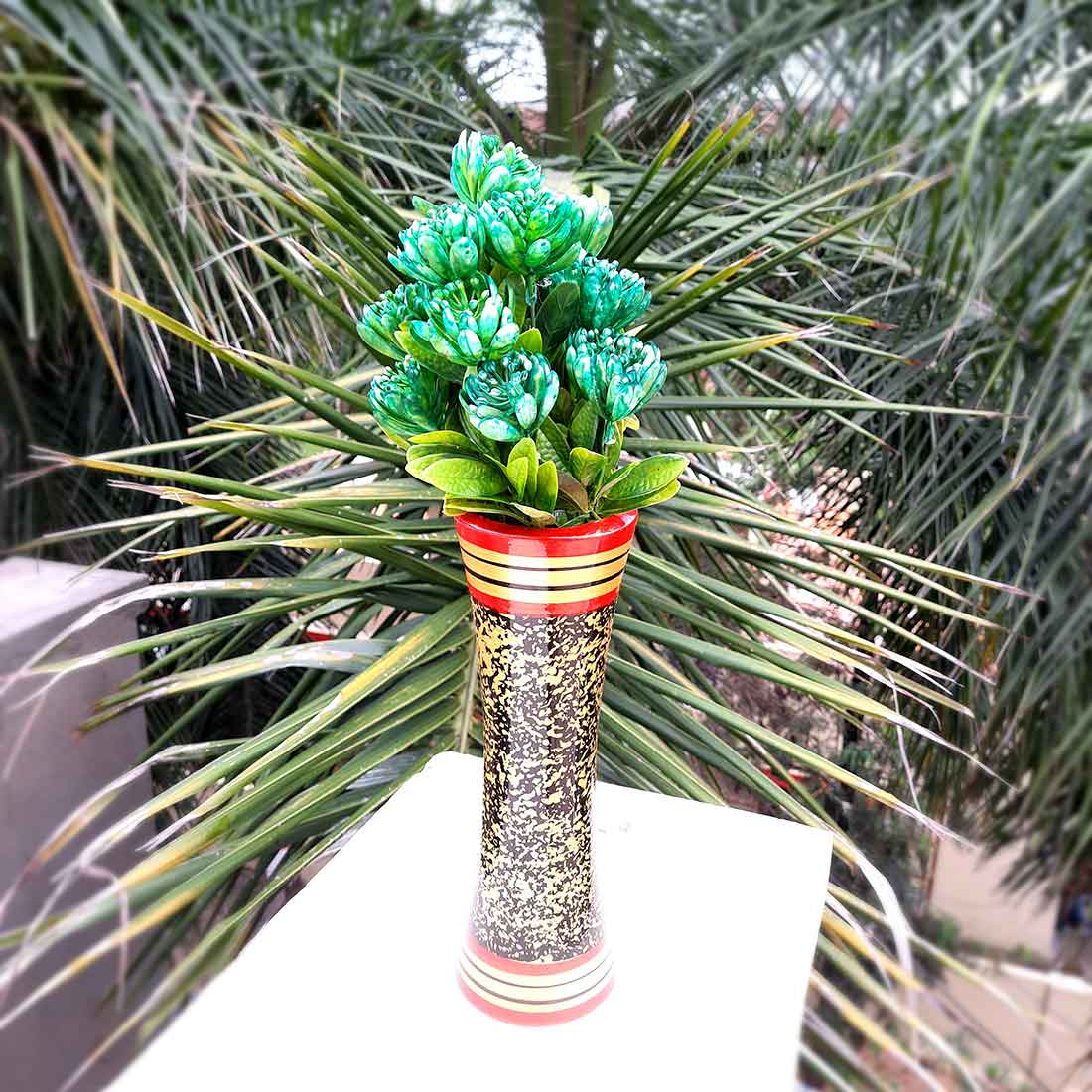 Artificial Flowers Bunch- Apkamart #color_Green