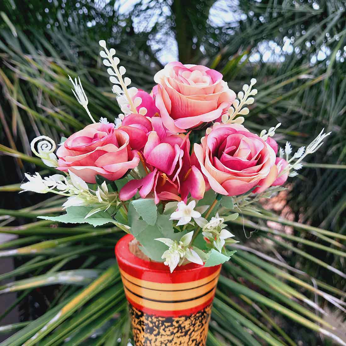 Artificial Flower Bouquet - For Vase & Table Décor - ApkaMart