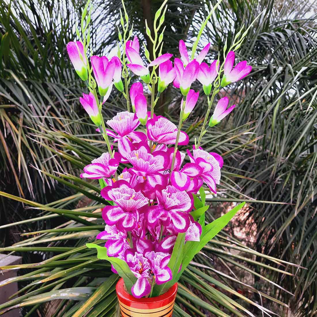 Artificial Flower Bouquet- Apkamart #color_Purple