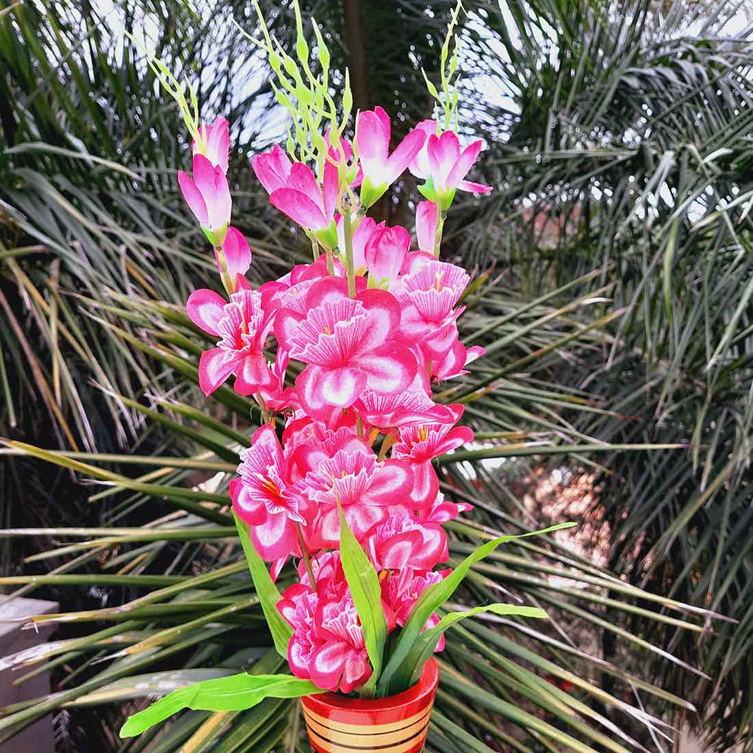 Artificial Flower Bouquet- Apkamart #color_Pink