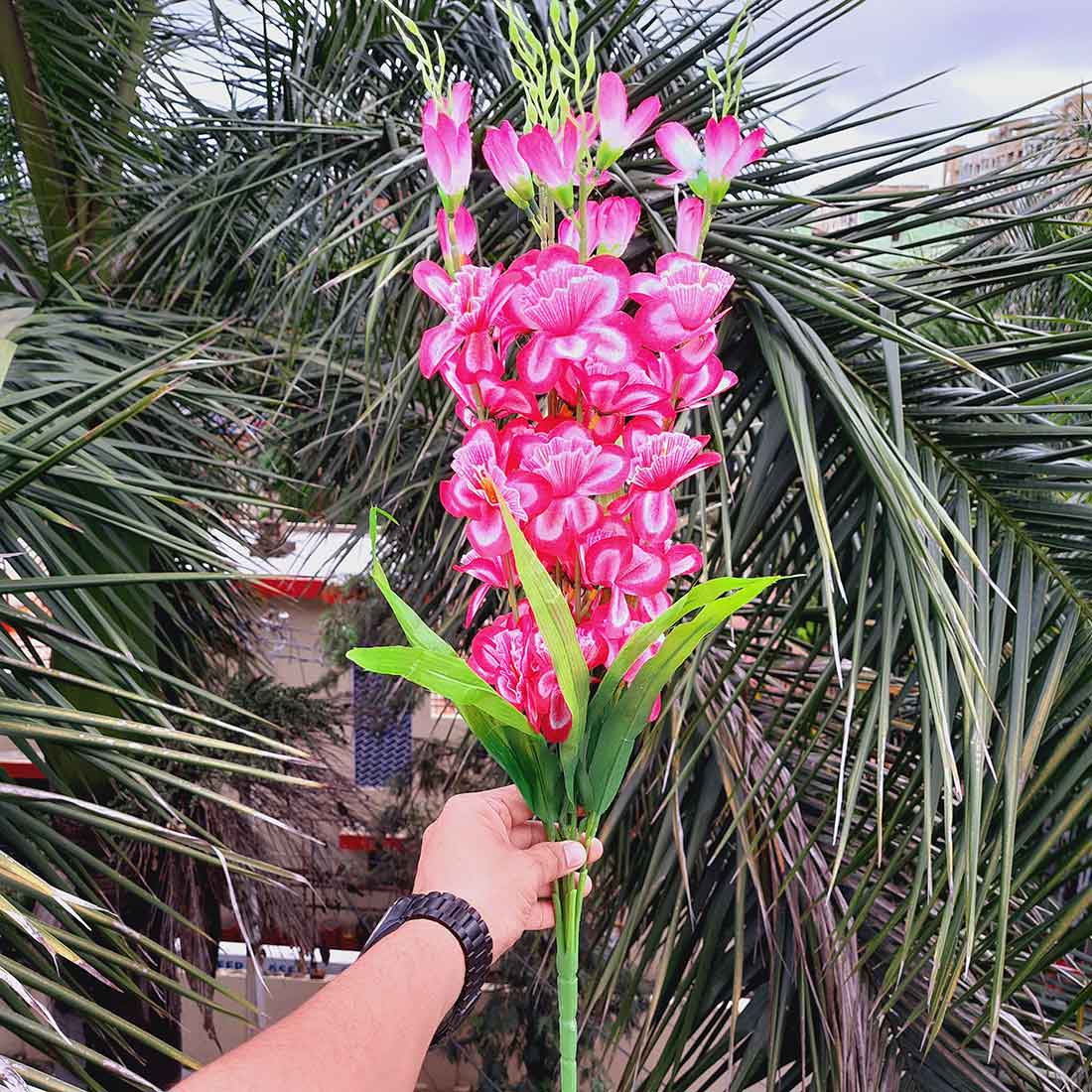 Artificial Flower Bouquet- Apkamart #color_Purple