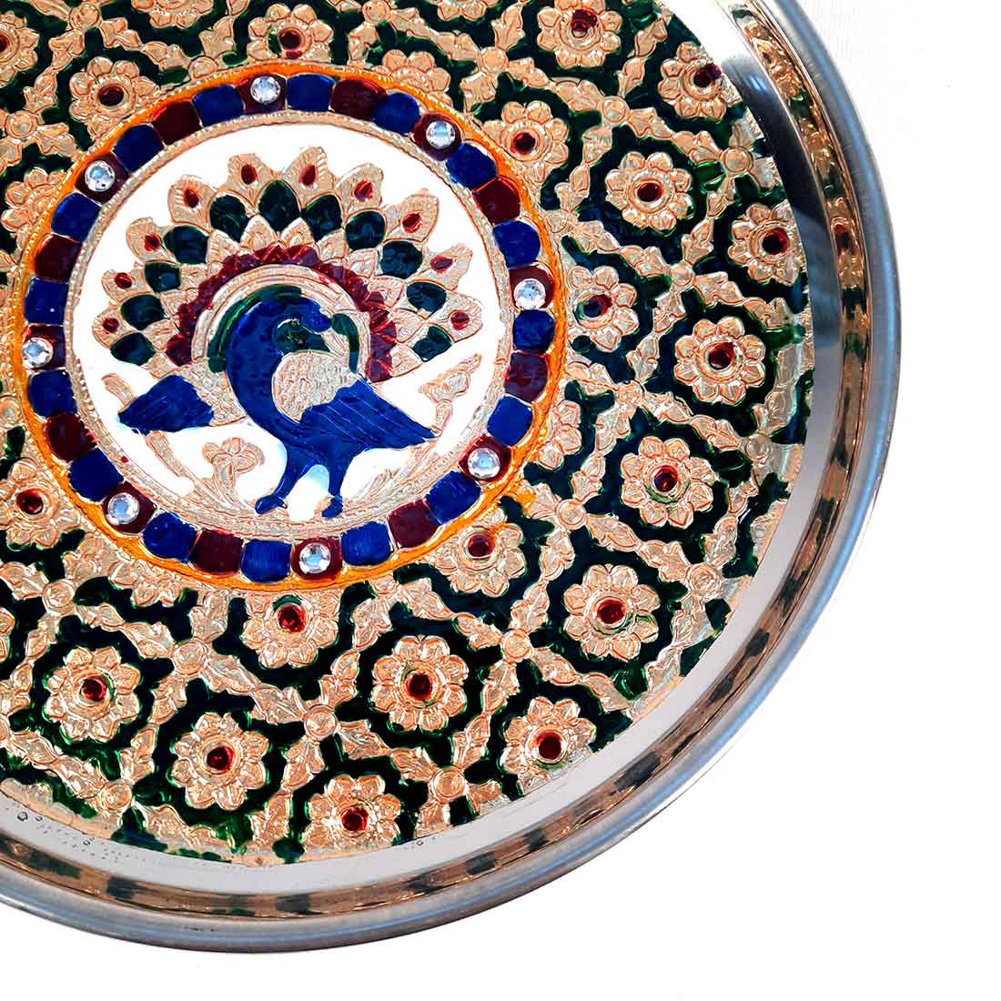 Decorative Plates for Rakhi - Apkamart #color_Green