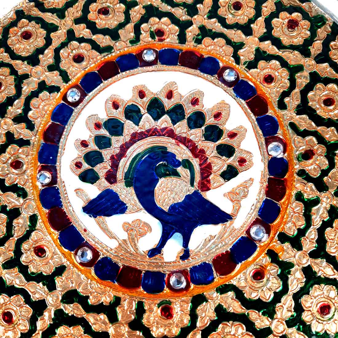 Decorative Plates for Rakhi - Apkamart #color_Green